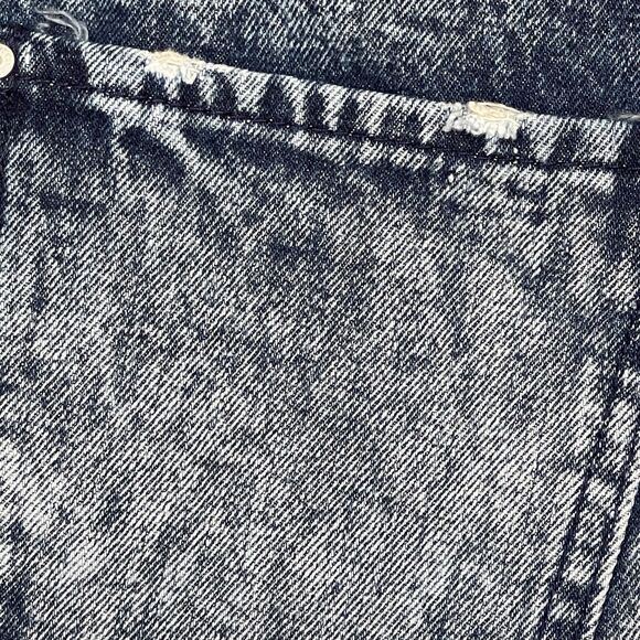 Refuge Womens Skirt Sz Small Acid Washed Button down Denim Mini Distressed Y2k - Picture 10 of 12